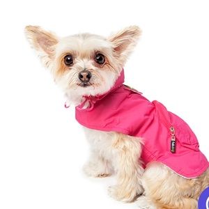 Fabdog hot pink raincoat size xs. New, tags removed